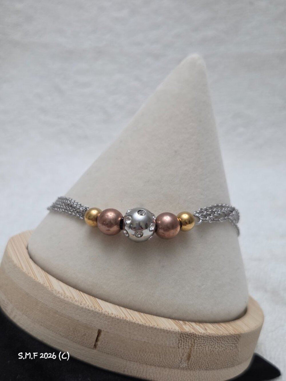 Austrian Crystal in ION Plated & Stainless Steel Bracelet